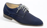 Business-Halbschuh in Wildleder royalblau