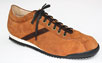 Dexter Sneaker hellbraun Veloursleder mit braunem Streifen